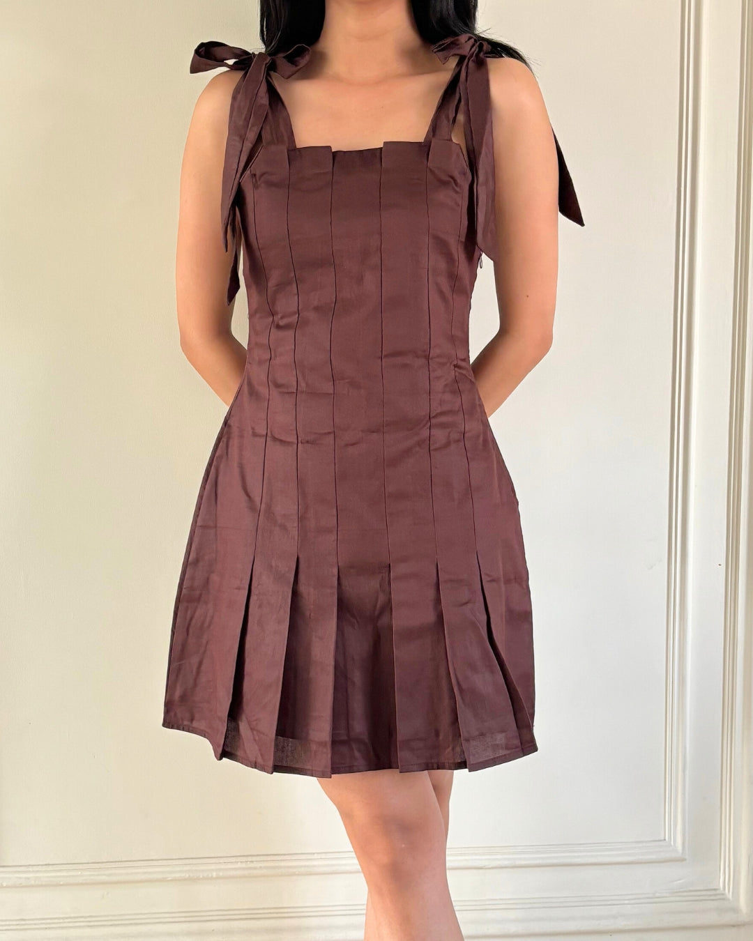 Cocoa Charm tie up dress